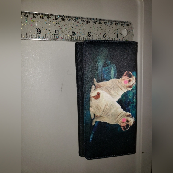 Dog Print Wallet with Ruler Design - Picture 2 of 5